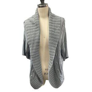 ✔️Shrug Sweater Cardigan Cable Knit Grey Plus Size 3X
